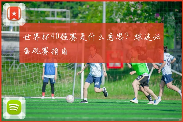 世界杯40强赛是什么意思?球迷必备观赛指南
